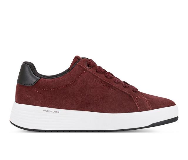 Women's Rockport Elara Sneakers in Burgundy color