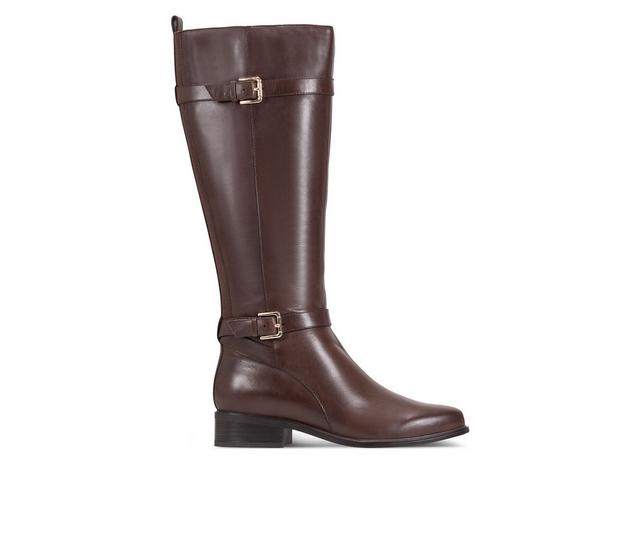 Women's Rockport Harper Knee High Boots in Dark Brown color