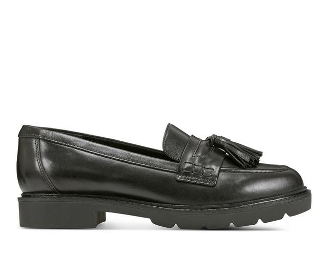 Women's Rockport Kiara Loafers in Black color