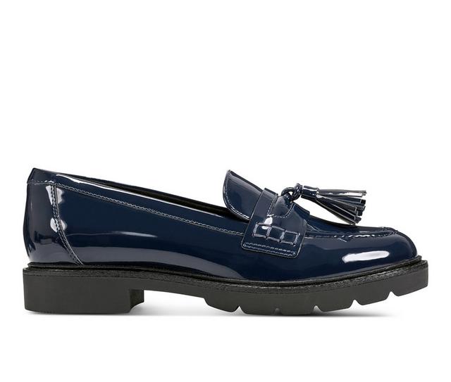 Women's Rockport Kiara Loafers in Dark Blue color