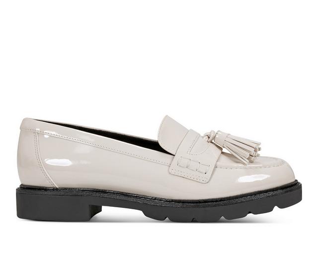 Women's Rockport Kiara Loafers in Ivory color