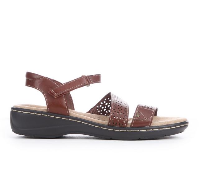 Women's Solanz Maren Wedge Sandals in Brown color