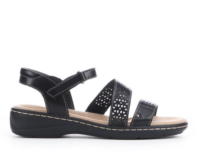 Women's Solanz Maren Wedge Sandals in Black color