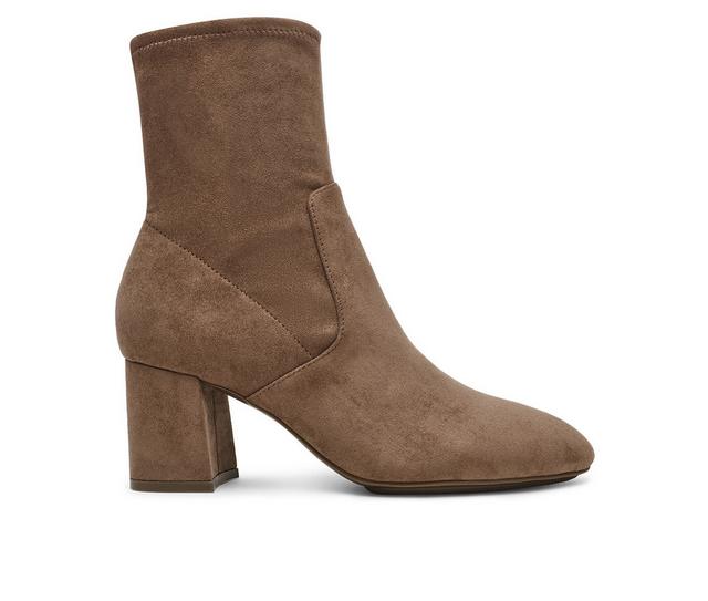 Women's Anne Klein City Booties in Truffle color