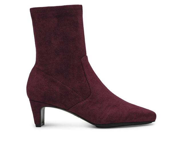 Women's Anne Klein Iga Booties in Wine color