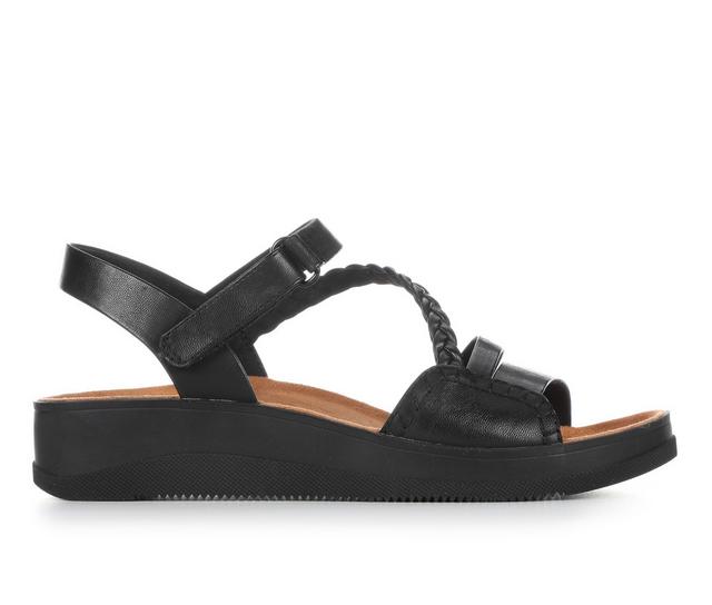 Women's Baretraps Flicka Wedge Sandals in Black color
