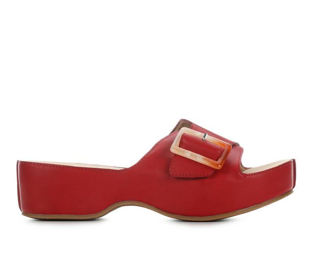 Women's Volatile Bertha Platform Sandals in Red color