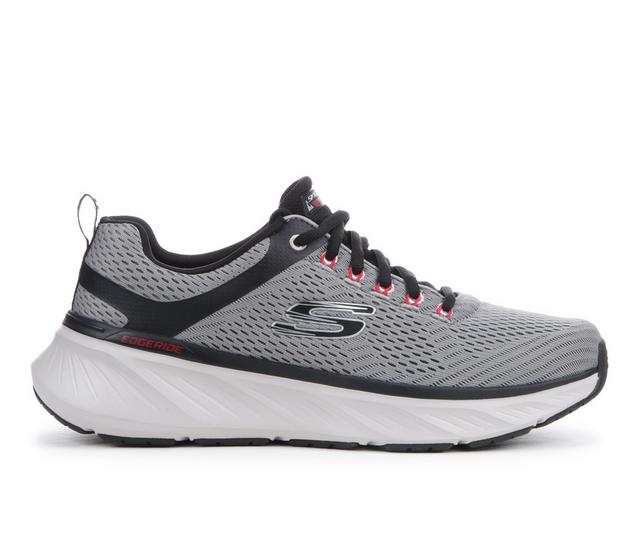 Men's Skechers Edgeride Contention Walking Shoes in Charcoal/Black color