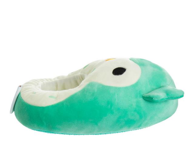 Squishmallow Squishmallow owl slipper in Turquoise/cream color