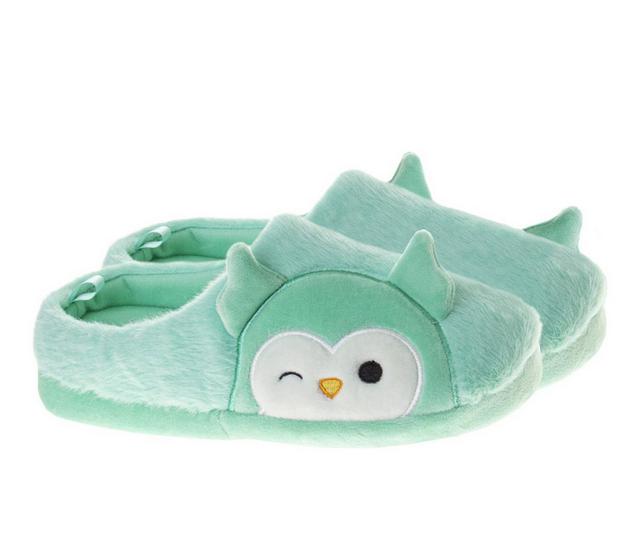 Squishmallow Winston the Owl in Turquoise/cream color