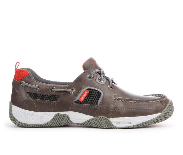 Men's Sperry Sea Kite Sport Moc-M Boat Shoes in Grey color