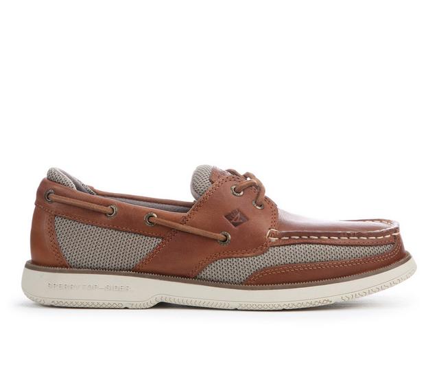 Men's Sperry Surveyor 2 Eye-M Boat Shoes in Medium Beige color