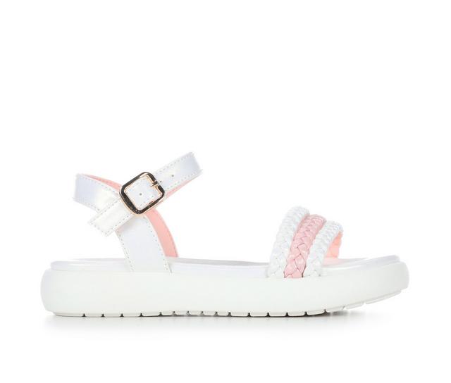 Girls' Kensie Girl Little Kid & Big Kid Agnes Sandals in White/Pink color