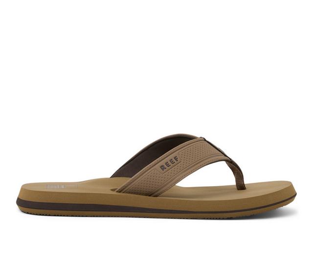 Men's Reef The Layback Flip-Flops in Tan color