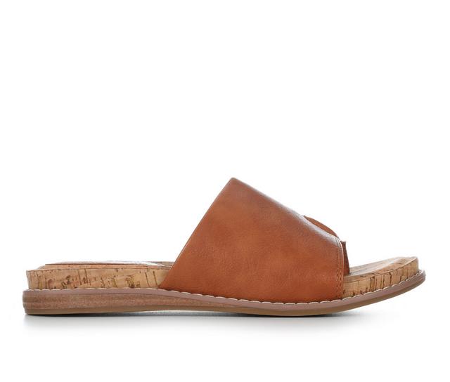 Women's EuroSoft Ellamae Wedge Sandals in Med Brown color