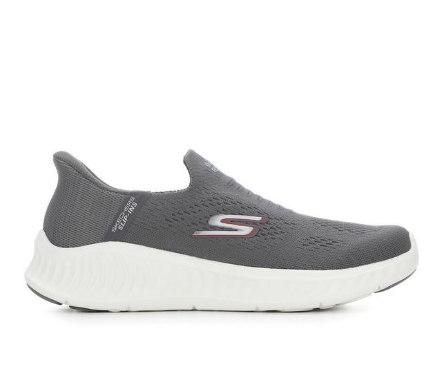 Men's Skechers Go Go Walk Now Slip-Ins Sneakers in Charcoal color