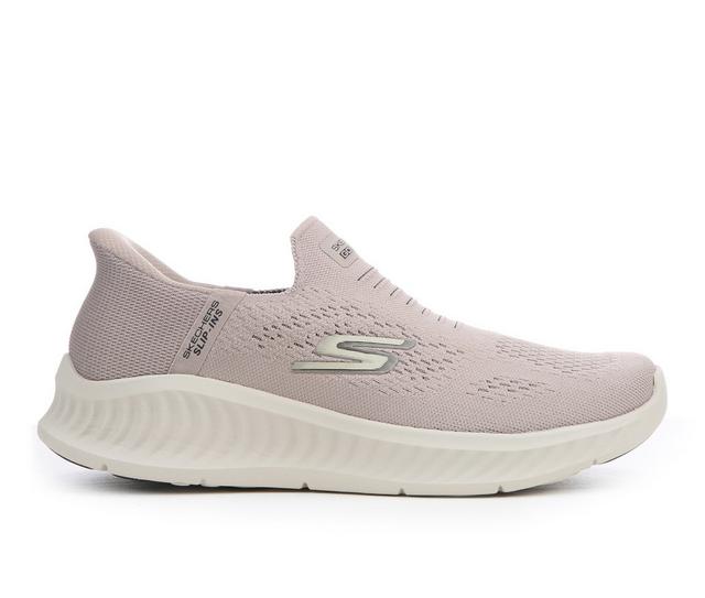 Men's Skechers Go Go Walk Now Slip-Ins Sneakers in Taupe color