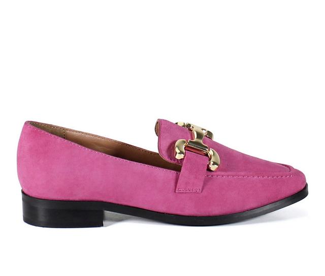 Women's DIBA TRUE About It Loafers in Fuchsia color