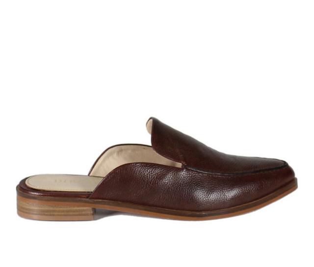 Women's DIBA TRUE Art Easel Mules in Brown color