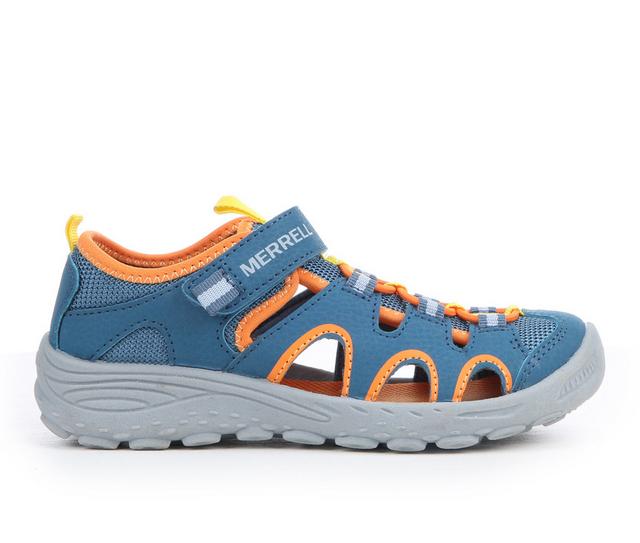 Boys' Merrell Little Kid & Big Kid Hydro Trekker Outdoor Shoes in Blue/Orange color