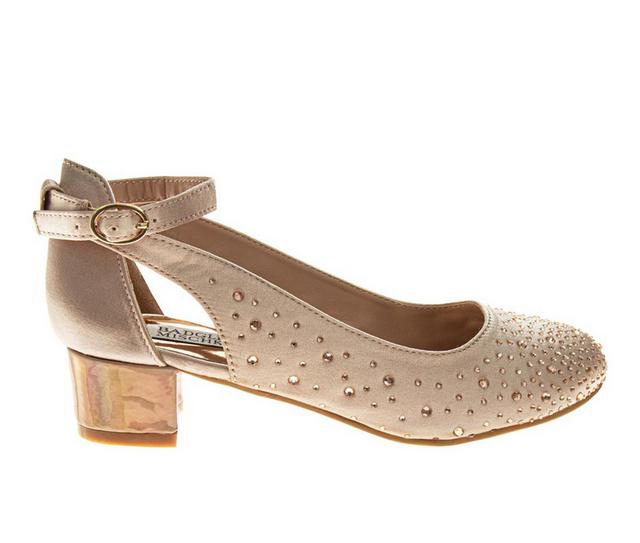 Girls' Badgley Mischka Little & Big Kid Glitzy Dress Shoes in Rose Gold color