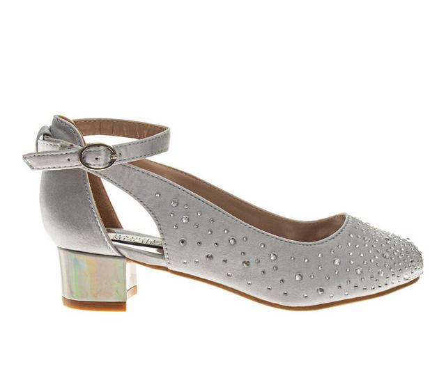 Girls' Badgley Mischka Little & Big Kid Glitzy Dress Shoes in Silver color