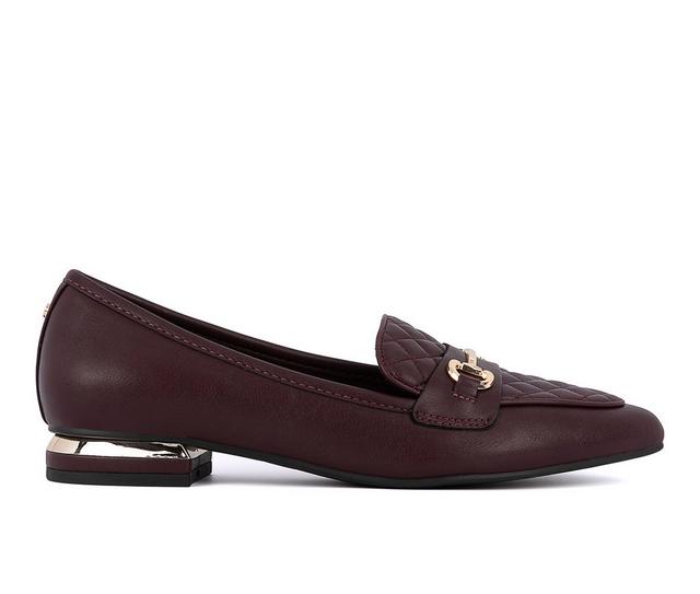 Women's Jones New York Quadia 2 Loafers in Burgandy color