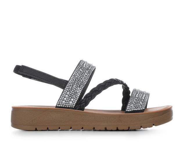 Girls' Daisy Fuentes Little Kid & Bid Kid Fabiana-G Sandals in Black color