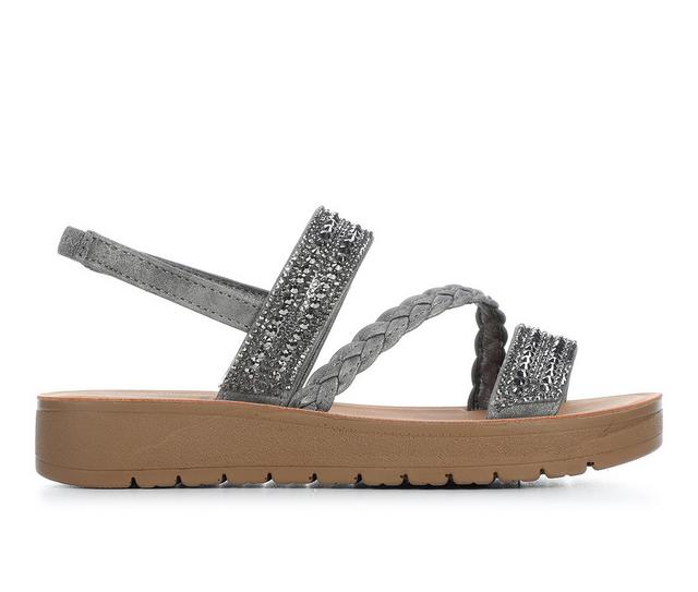 Girls' Daisy Fuentes Little Kid & Bid Kid Fabiana-G Sandals in Pewter color