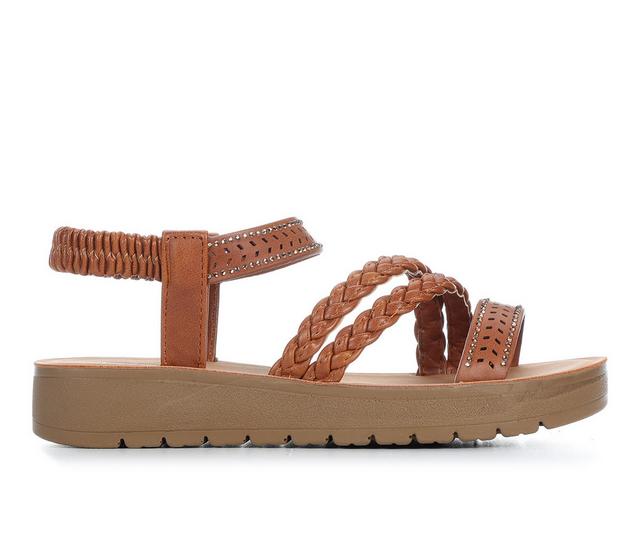 Girls' Daisy Fuentes Fiore-G 13-5 Sandals in Latte Tan color