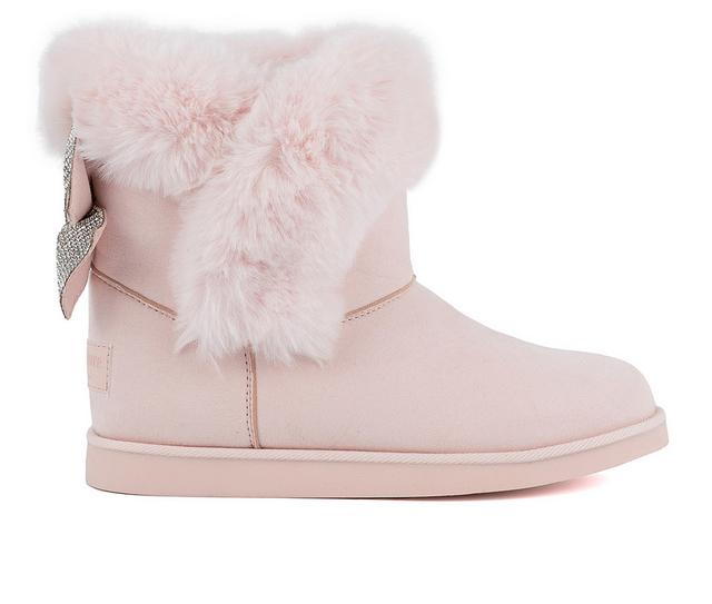 Women's Juicy Krazey Kute Fur Boots in Blush color