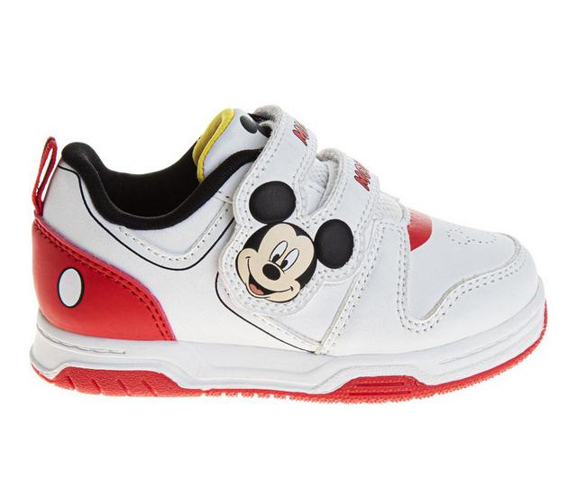 Boys' Disney Toddler Mickey Sneakers in White/Red color