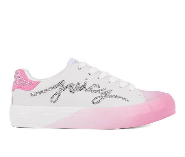 Women's Juicy Aurelie Sneakers in White Pink color