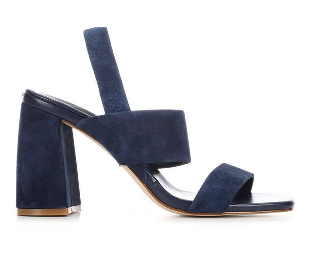 Women's Steve Madden Marbell Dress Sandals in Navy Suede color