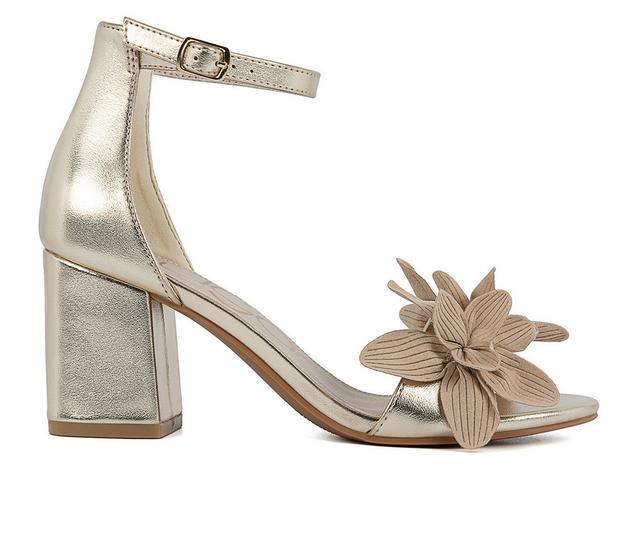 Women's Sugar Norinne Dress Sandals in Pale Gold color