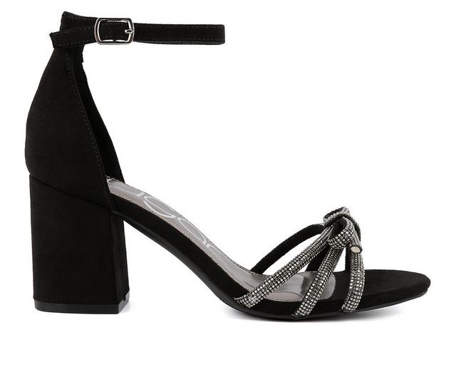 Women's Sugar Nixie Dress Sandals in Black Micro color