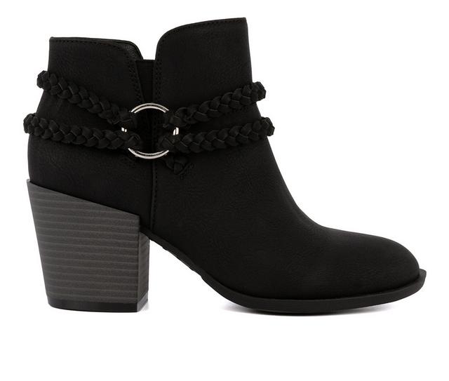 Women's Sugar Sandlot Heeled Booties in Black color