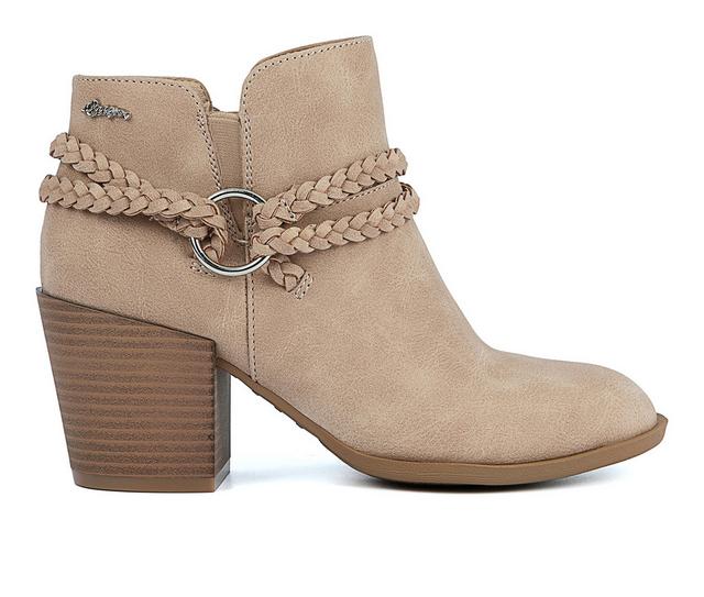 Women's Sugar Sandlot Heeled Booties in Natural color