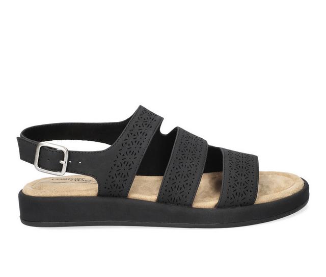 Women's Easy Street Link Sandals in Black color