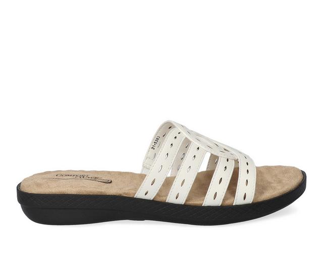 Women's Easy Street Cammie Sandals in White color