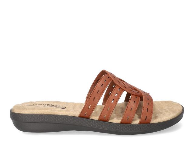 Women's Easy Street Cammie Sandals in Cognac color