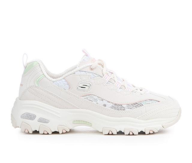 Women's Skechers 150535 Dlites Sun Garden Sneakers in White Multi color