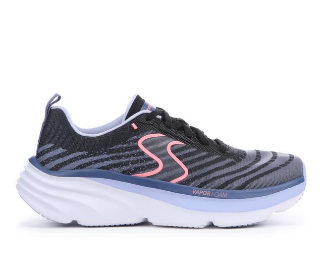 Women's Skechers 150583 Dlux Vapor Running Shoes in Black/Purple color