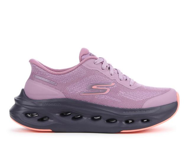 Women's Skechers Go 129403 Max Cush Glide Step Running Shoes in Navy/Purple color
