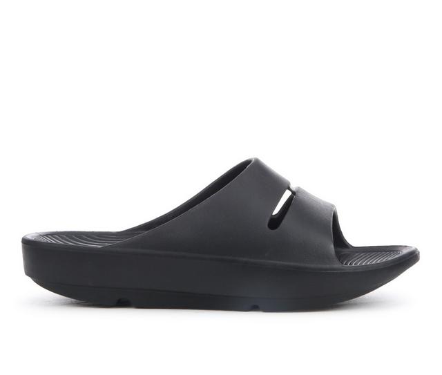 Women's Island Surf Crest II Slides in Black color
