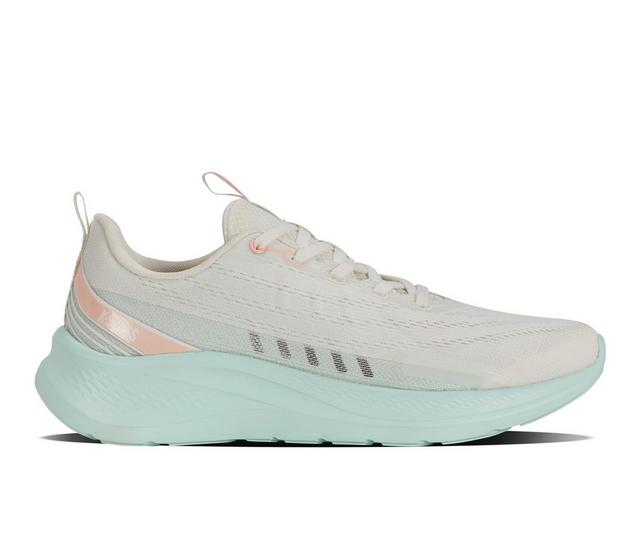 Women's K-Swiss Helio Trainer Training Shoes in SailWhite/Green color