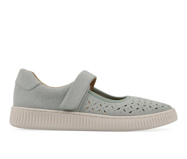 Women's White Mountain Doubles Casual Sneakers in Light green color