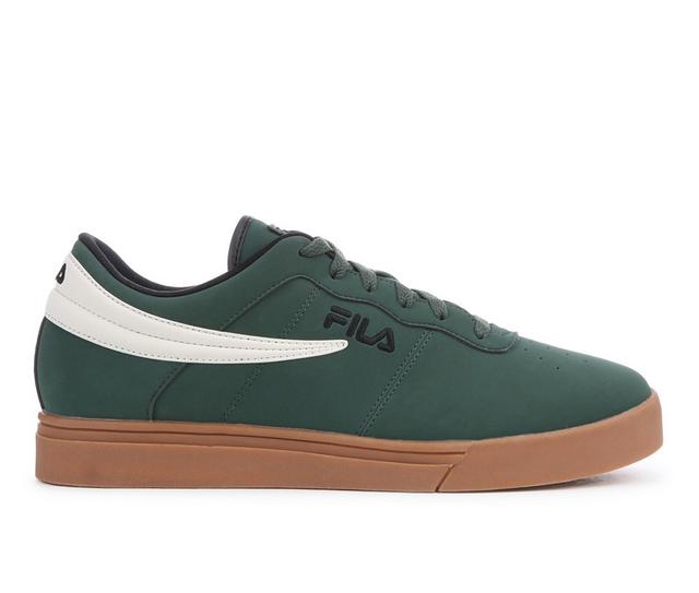 Men's Fila Vulc 13 Low Gum Sneakers in Green/Gum color