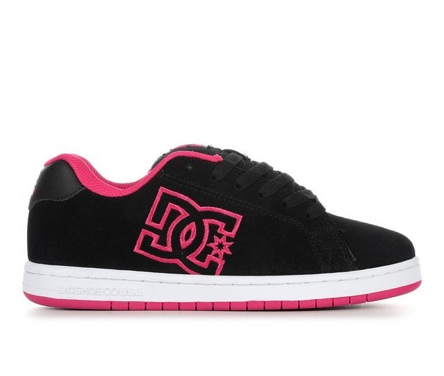 Women's DC Gaveler Skate Shoes in Black/Pk/Wht color