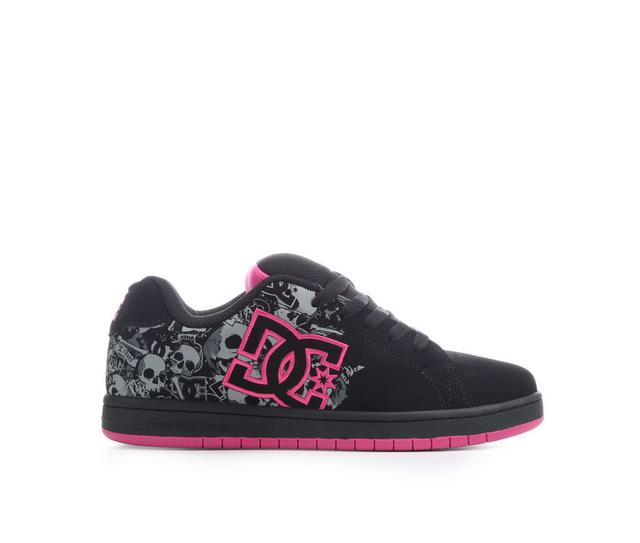 Women's DC Gaveler Skate Shoes in Blk/Pnk/Skulls color